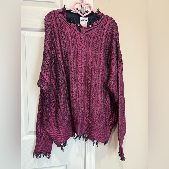 DAWEI SUN limited edition Elodie Metallic Coated Sweater in Cotton Knit XL - Picture 10 of 16